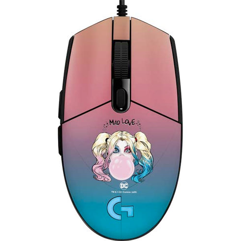 DC Comics Harley Quinn Mad Love G203 Prodigy RGB Wired Gaming Mouse Skin
