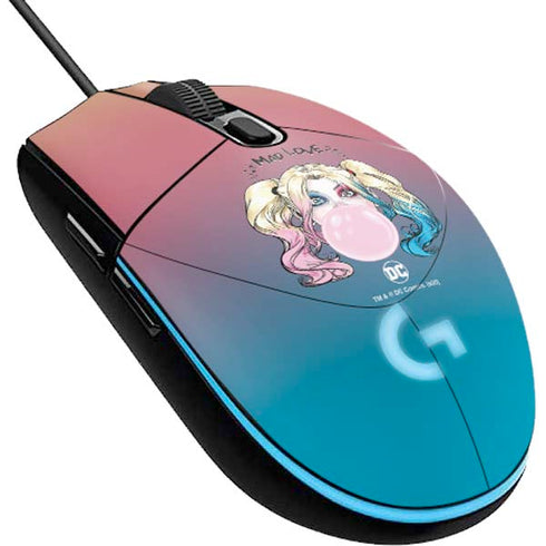 DC Comics Harley Quinn Mad Love G203 Prodigy RGB Wired Gaming Mouse Skin