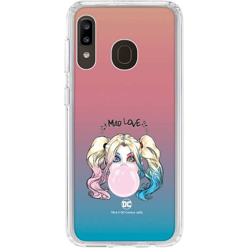 DC Comics Harley Quinn Mad Love Galaxy A20 Clear Case