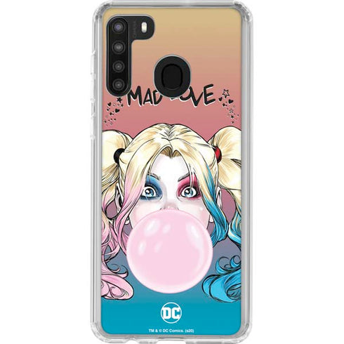 DC Comics Harley Quinn Mad Love Galaxy A21 Clear Case