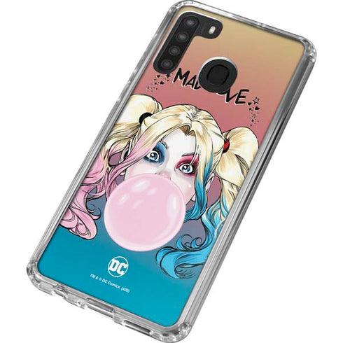 DC Comics Harley Quinn Mad Love Galaxy A21 Clear Case