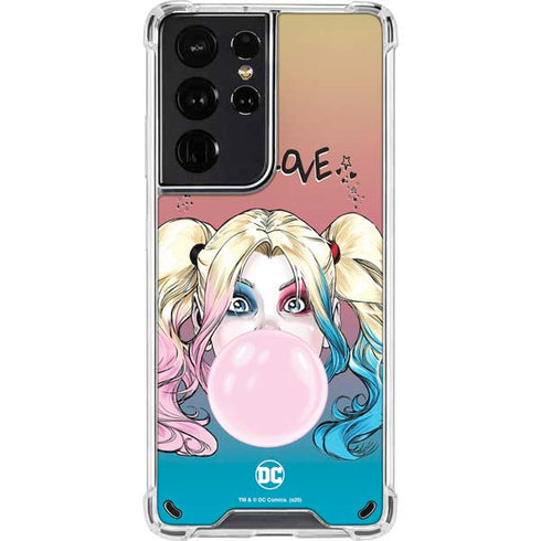 DC Comics Harley Quinn Mad Love Galaxy S21 Ultra 5G Clear Case