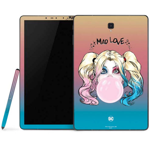 DC Comics Harley Quinn Mad Love Samsung Galaxy Tab Skin