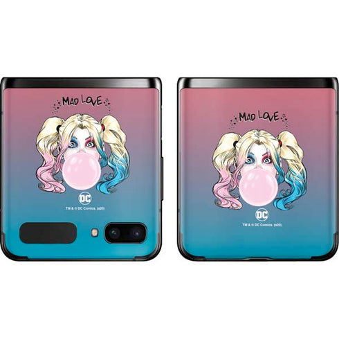 DC Comics Harley Quinn Mad Love Galaxy Z Flip Skin