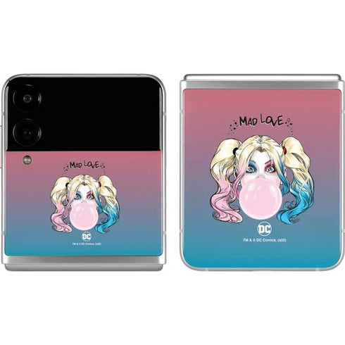DC Comics Harley Quinn Mad Love Galaxy Z Flip4 5G Skin