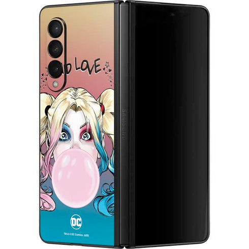 DC Comics Harley Quinn Mad Love Galaxy Z Fold3 5G Skin