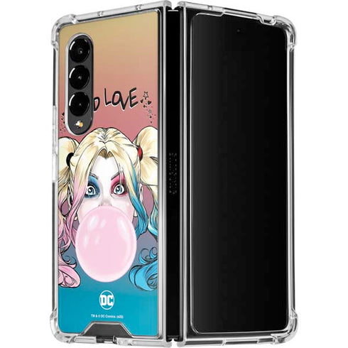 DC Comics Harley Quinn Mad Love Galaxy Z Fold4 5G Clear Case