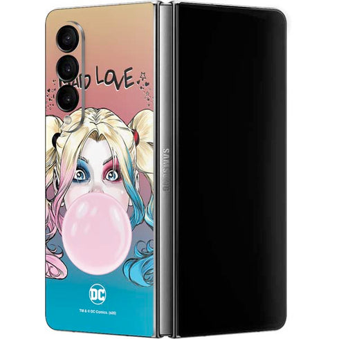 DC Comics Harley Quinn Mad Love Galaxy Z Fold4 5G Skin