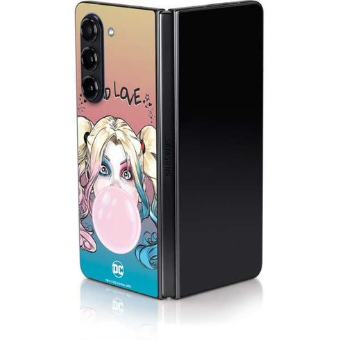 DC Comics Harley Quinn Mad Love Galaxy Z Fold5 5G Skin