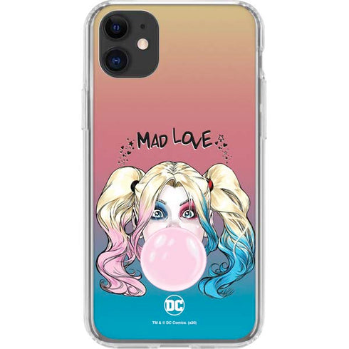DC Comics Harley Quinn Mad Love iPhone 11 Clear Case