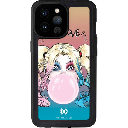 DC Comics Harley Quinn Mad Love iPhone 14 Pro Max Waterproof Case