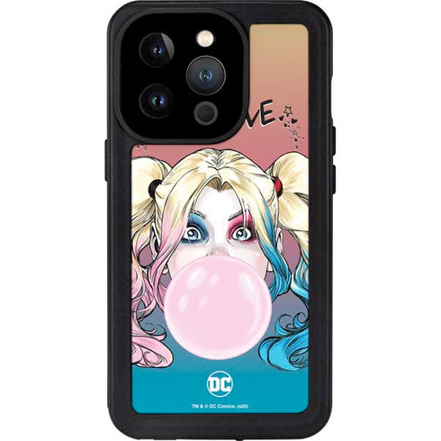 DC Comics Harley Quinn Mad Love iPhone 14 Pro Waterproof Case