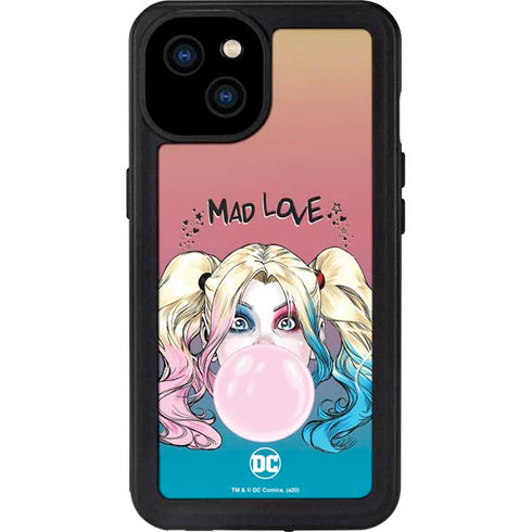 DC Comics Harley Quinn Mad Love iPhone 15 Plus Waterproof Case