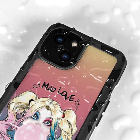 DC Comics Harley Quinn Mad Love iPhone 15 Plus Waterproof Case