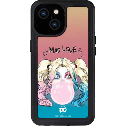 DC Comics Harley Quinn Mad Love iPhone 15 Waterproof Case