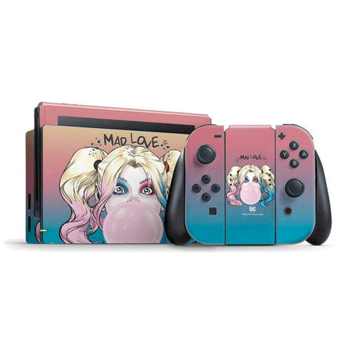 DC Comics Harley Quinn Mad Love Nintendo Switch Bundle Skin