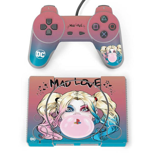 DC Comics Harley Quinn Mad Love PlayStation Classic Bundle Skin