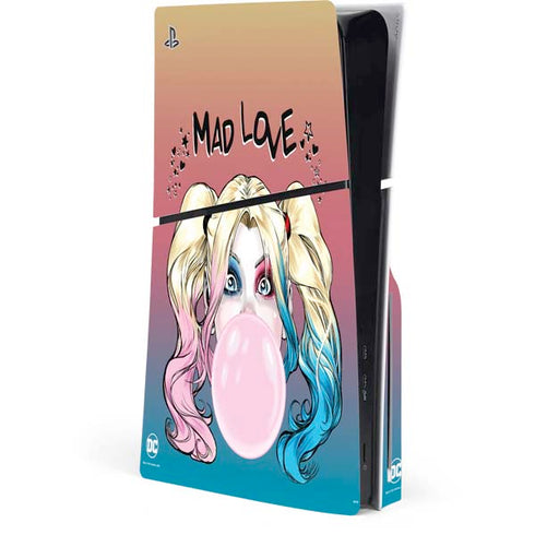 DC Comics Harley Quinn Mad Love PS5 Slim Disk Console Skin