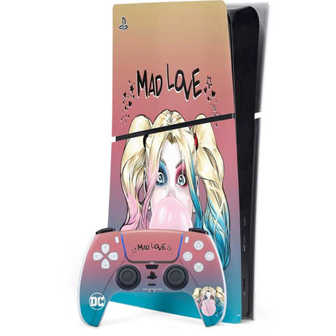 DC Comics Harley Quinn Mad Love PS5 Slim Digital Edition Bundle Skin