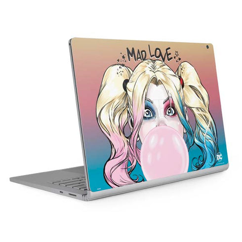 DC Comics Harley Quinn Mad Love Surface Book 2 13.5in Skin