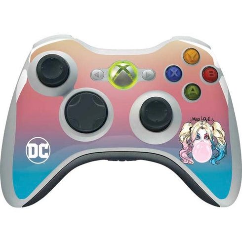 DC Comics Harley Quinn Mad Love Xbox 360 Wireless Controller Skin