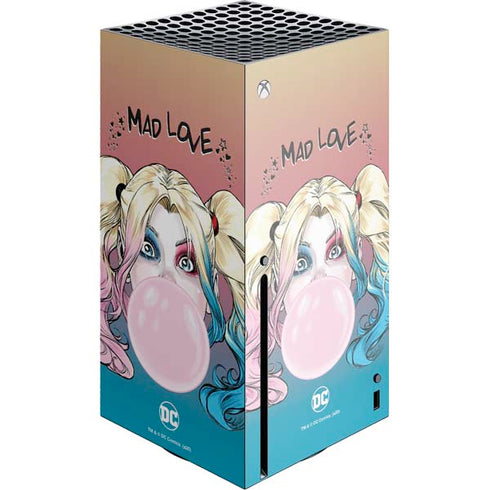 DC Comics Harley Quinn Mad Love Xbox Series X Console Skin