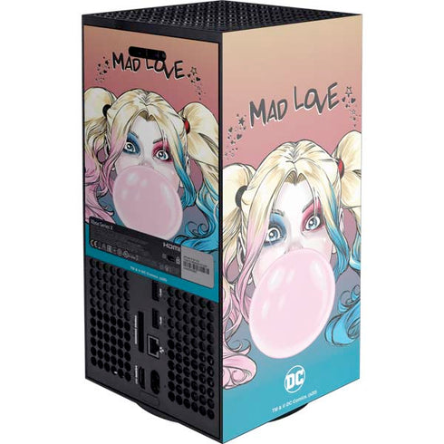 DC Comics Harley Quinn Mad Love Xbox Series X Console Skin