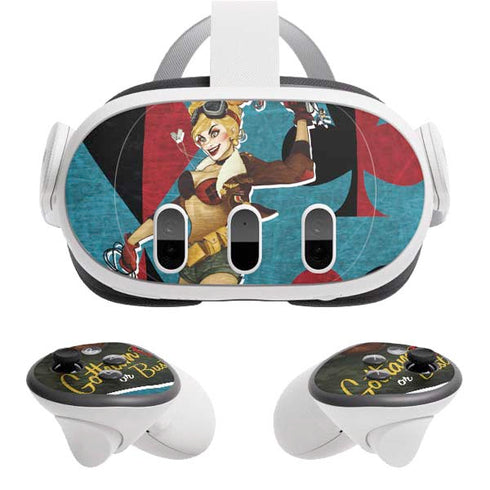 DC Comics Bombshells Harley Quinn Meta Quest 3 Skin