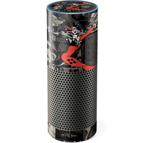 DC Comics Harley Quinn Vintage Action pose pattern Amazon Echo Skin