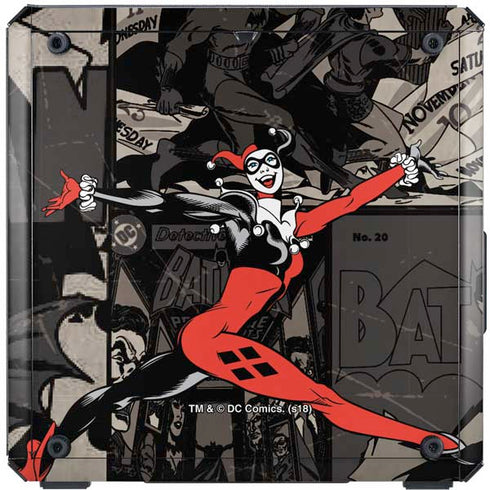 DC Comics Harley Quinn Vintage Action pose pattern Cooler Master MasterBox Q300L Mini Tower Skin