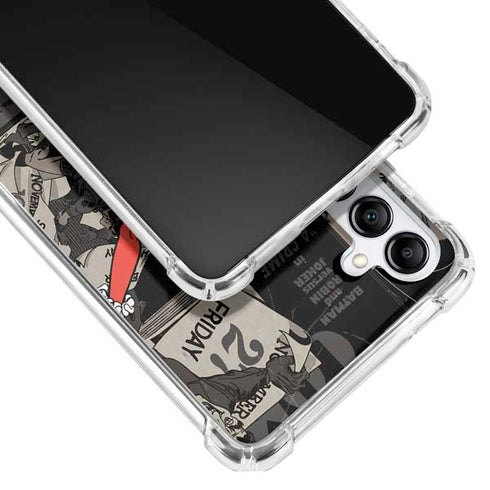 DC Comics Harley Quinn Vintage Action pose pattern Galaxy A14 5G Clear Case
