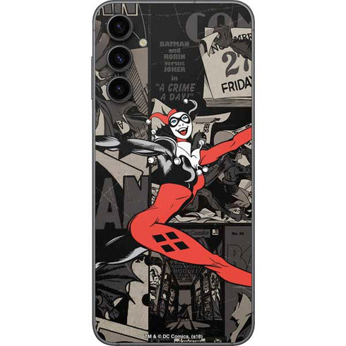 DC Comics Harley Quinn Vintage Action pose pattern Galaxy A14 5G Skin