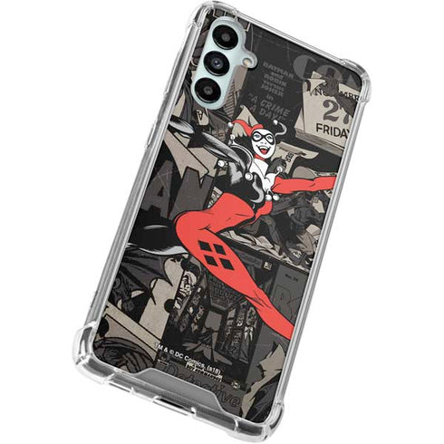 DC Comics Harley Quinn Vintage Action pose pattern Galaxy A15 5G Clear Case