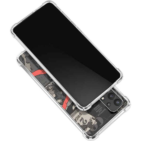DC Comics Harley Quinn Vintage Action pose pattern Galaxy A32 5G Clear Case