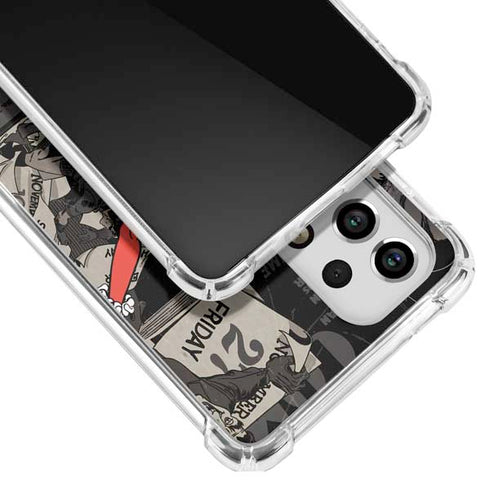 DC Comics Harley Quinn Vintage Action pose pattern Galaxy A33 5G Clear Case
