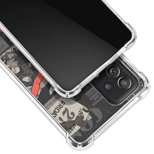 DC Comics Harley Quinn Vintage Action pose pattern Galaxy A52 5G Clear Case