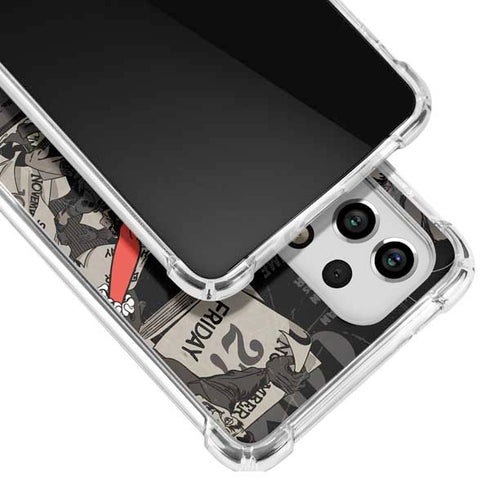 DC Comics Harley Quinn Vintage Action pose pattern Galaxy A53 5G Clear Case