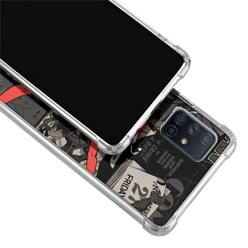 DC Comics Harley Quinn Vintage Action pose pattern Galaxy A71 5G Clear Case