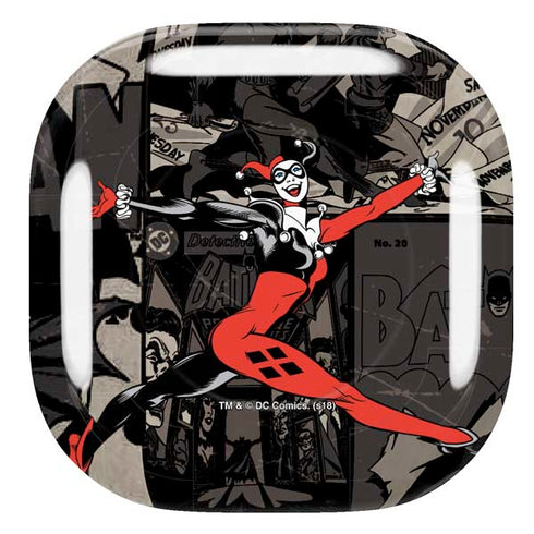 DC Comics Harley Quinn Vintage Action pose pattern Galaxy Buds Pro Skin