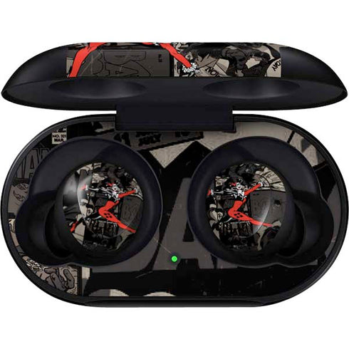 DC Comics Harley Quinn Vintage Action pose pattern Galaxy Buds Skin