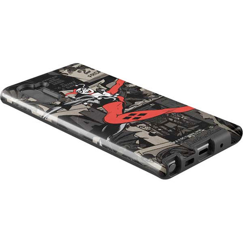 DC Comics Harley Quinn Vintage Action pose pattern Galaxy Note 10 Pro Case