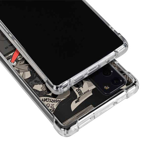 DC Comics Harley Quinn Vintage Action pose pattern Galaxy Note20 5G Clear Case