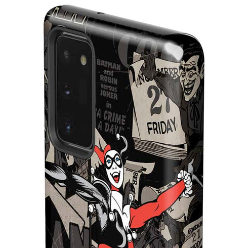 DC Comics Harley Quinn Vintage Action pose pattern Galaxy Note20 5G Pro Case