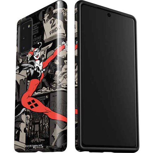 DC Comics Harley Quinn Vintage Action pose pattern Galaxy Note20 5G Pro Case