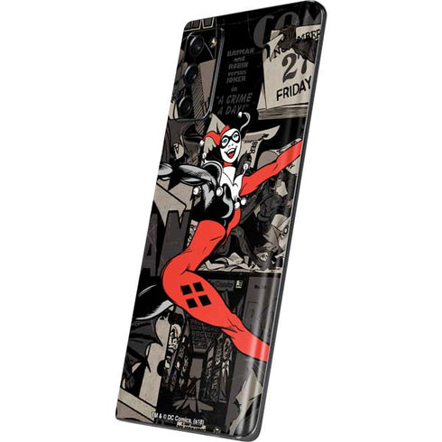 DC Comics Harley Quinn Vintage Action pose pattern Galaxy Note20 5G Skin
