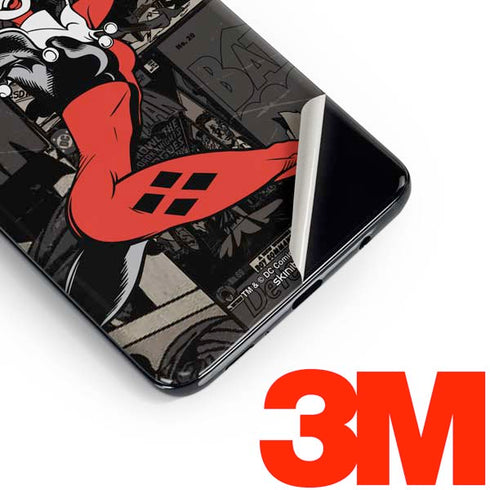 DC Comics Harley Quinn Vintage Action pose pattern Galaxy S10 Skin