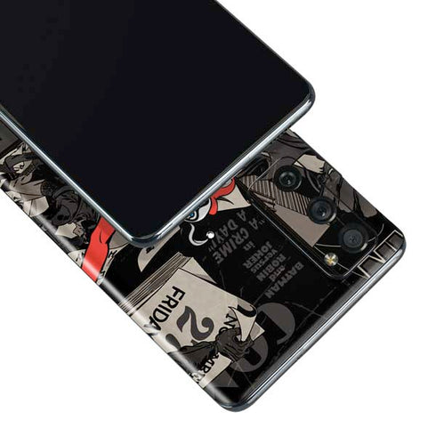 DC Comics Harley Quinn Vintage Action pose pattern Galaxy S20 Fan Edition Skin