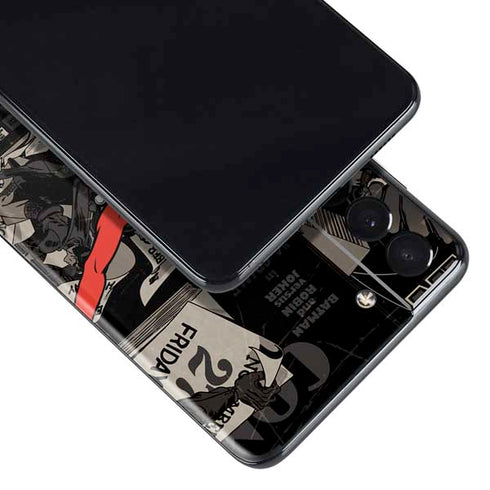 DC Comics Harley Quinn Vintage Action pose pattern Galaxy S21 Plus 5G Skin