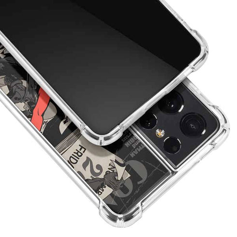 DC Comics Harley Quinn Vintage Action pose pattern Galaxy S21 Ultra 5G Clear Case