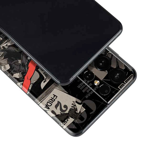 DC Comics Harley Quinn Vintage Action pose pattern Galaxy S21 Ultra 5G Skin